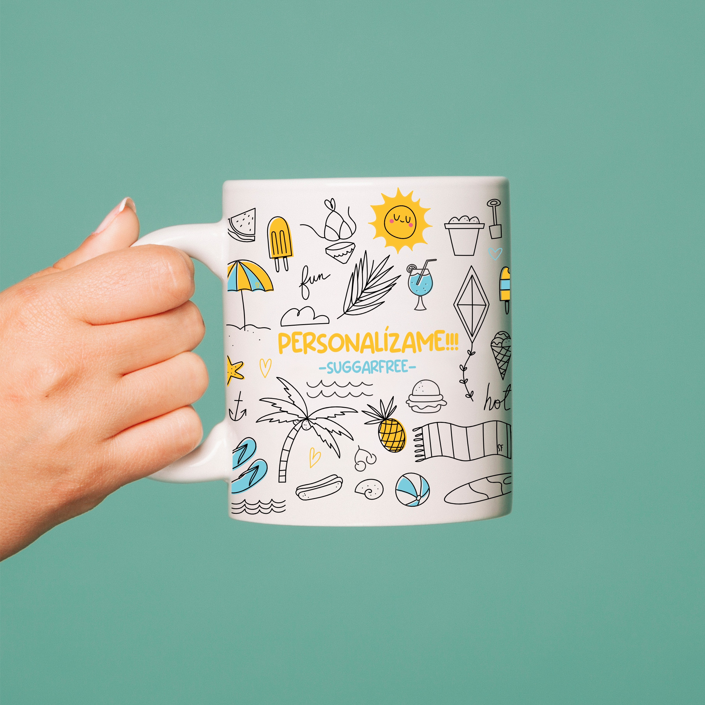 Taza blanca personalizada